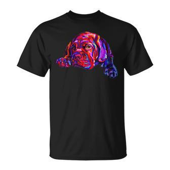 Lovely Dogue Give Dog Treats And Receive A Kiss Colorful Unisex T-Shirt - Seseable