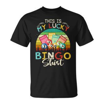 This Is My Lucky Bingo Bingo Player T-shirt - Thegiftio UK