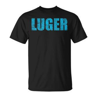 Luge Team Bobsled Racing Coach Snow Street Sled Luger Crew T-Shirt | Mazezy