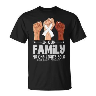 Lung Cancer Support Family Lung Cancer Awareness T-Shirt | Mazezy