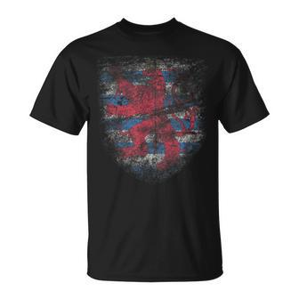 Luxembourg Pride Coat - Of Arms Of Luxembourgish Heritage Unisex T-Shirt | Mazezy