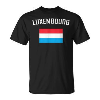 Luxembourger Pride Flag Luxembourg Unisex T-Shirt | Mazezy