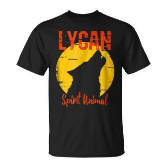 Lycan Spirit Animal Werewolf Wolf Lovers Horror Wolf T-Shirt | Mazezy