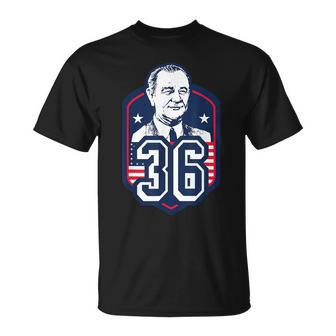 Lyndon B Johnson Thirty Sixth President Style T T-Shirt | Mazezy