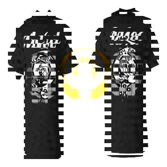 Macleod Clan Scottish Name Coat Of Arms Tartan Unisex T-Shirt | Mazezy