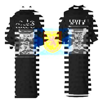 Macleod Scottish Clan Name Gift Scotland Flag Festival Unisex T-Shirt | Mazezy