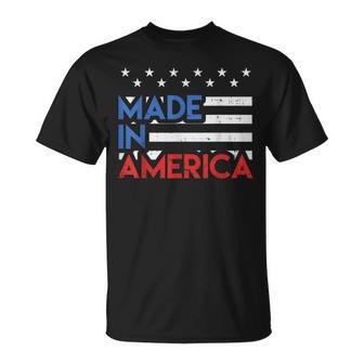 Made In America Pride Cute Born In Usa 4Th Of July Patriot Unisex T-Shirt | Mazezy