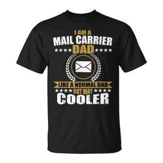 Mail Carrier Dad Postman Post Office Fathers Day T-shirt - Thegiftio UK