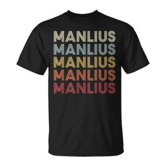 Manlius Michigan Manlius Mi Retro Vintage Text T-Shirt | Mazezy CA