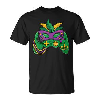 Mardi Gras Video Game Controller Jester Mask Boys Girls T-shirt - Thegiftio UK