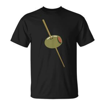 Martini Olive Classy Favorite Drink Dry Dirty T-Shirt | Mazezy