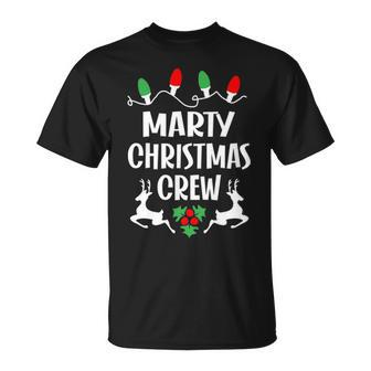 Marty Name Gift Christmas Crew Marty Unisex T-Shirt - Seseable