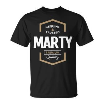 Marty Name Gift Marty Quality Unisex T-Shirt - Seseable