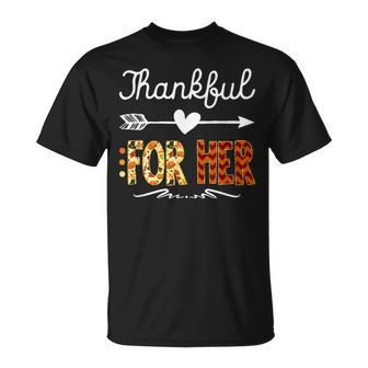 Matching Thanksgiving Couples Pair Funny Outfit Thanksgiving Funny Gifts Unisex T-Shirt | Mazezy