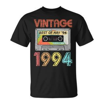May 1994 25Th Birthday | Retro Vintage 1994 Birthday Unisex T-Shirt | Mazezy