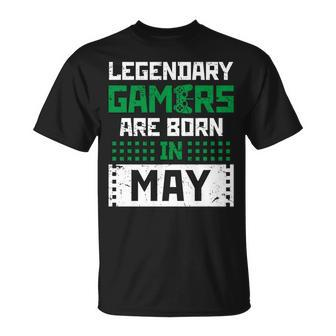 May Birthday Gift For A Gamerlove Video Games Boys Unisex T-Shirt | Mazezy