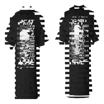 Mccarty Name Gift Mccarty Ively Met About 3 Or 4 People Unisex T-Shirt - Seseable