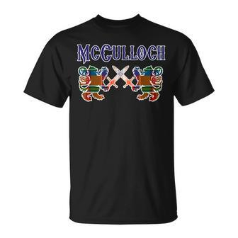 Mcculloch Scottish Clan Lion Family Name Tartan Kilt Gifts For Lion Lovers Funny Gifts Unisex T-Shirt | Mazezy