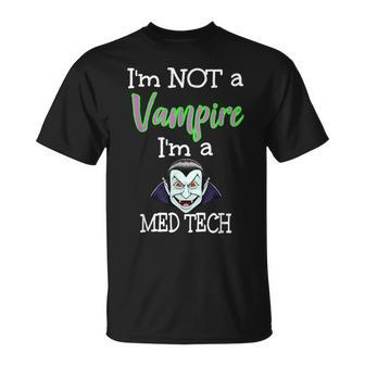 Medical Laboratory Technician Phlebotomist Vampire T-Shirt | Mazezy