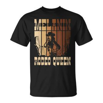 Melanin Rodeo Queen Countrygirl African American Cowgirl Unisex T-Shirt | Mazezy