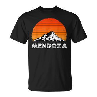 Mendoza Argentina Vintage Retro Argentinian Mountains Andes T-Shirt | Mazezy
