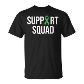 Mental Health Awareness Green Ribbon Support Squad Gift For Men Unisex T-Shirt | Mazezy
