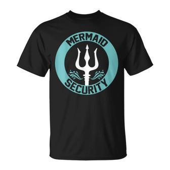 Mermaid Security Swimmer Merman Merdad Swimming T-Shirt | Mazezy