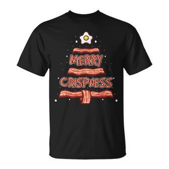 Merry Crispness Oh Bacon Tree Bbq Ugly Christmas Sweater T-Shirt - Monsterry CA