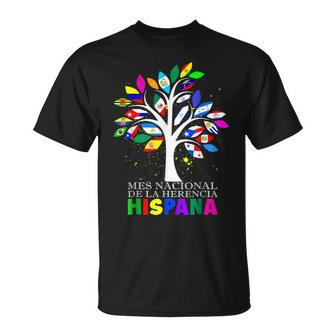 Mes Nacional De La Herencia Hispana Flags Countries World T-Shirt | Mazezy