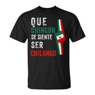 Mexican Flag Mexicana Mexico Heritage Chingon Chilango T-Shirt - Monsterry CA