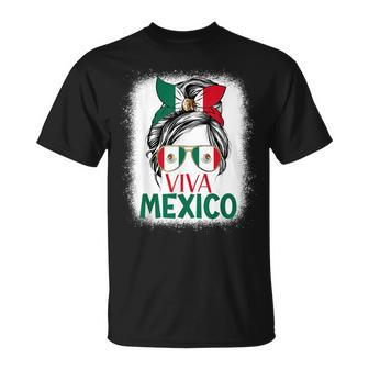 Mexico Independence Day Viva Mexican Flag Pride Hispanic T-Shirt - Seseable