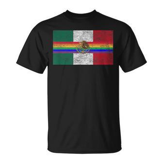 Mexico Lgbtq Gay Pride Day National Flag Mexican Parade Unisex T-Shirt | Mazezy