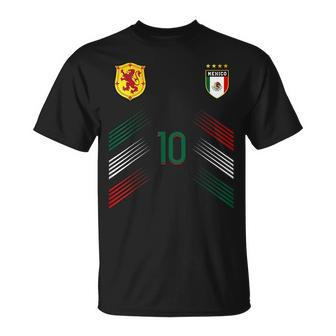 Mexico Soccer Fans Jersey Mexican Flag Football Lovers Unisex T-Shirt - Seseable