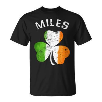 Miles Name Gift - Lucky Irish Pride Unisex T-Shirt | Mazezy