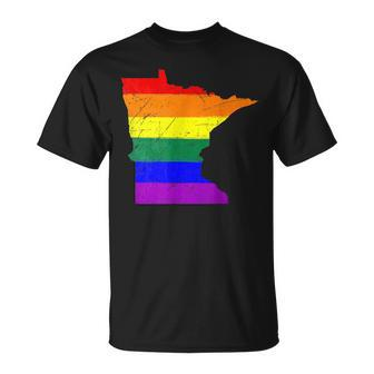 Minnesota Gay Pride Flag Unisex T-Shirt | Mazezy