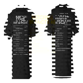 Mitchell Name Gift Mitchell Facts V3 Unisex T-Shirt | Seseable UK