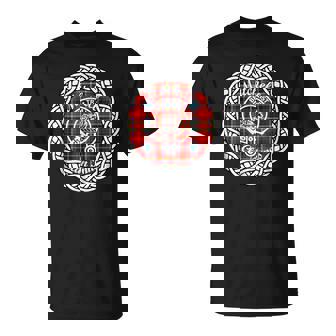 Mitchell Surname Last Name Scottish Clan Tartan Badge Crest Funny Last Name Designs Funny Gifts Unisex T-Shirt | Mazezy