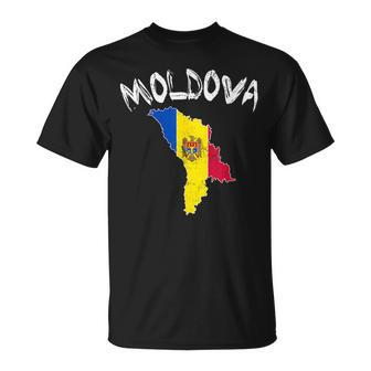 Moldova Moldavian Republika Moldovan National Flags Balkan T-Shirt | Mazezy