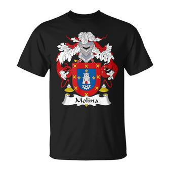 Molina Coat Of Arms Family Crest T-Shirt | Mazezy