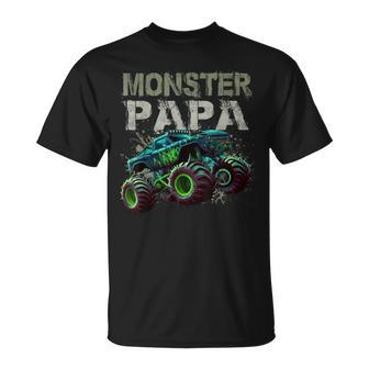 Monster Truck Papa Family Matching Monster Truck Lovers T-Shirt - Monsterry