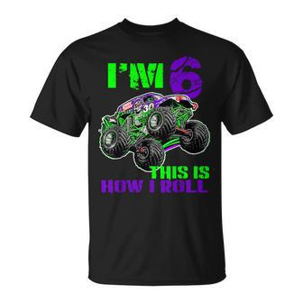 Monster Trucks Are My Jam 6Th Birthday Boy 6 Years Old T-Shirt - Monsterry AU