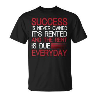 Motivational Inspirational Quote Success T-Shirt | Mazezy