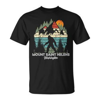 Mount Saint Helens Washington National Park Retro 80'S T-Shirt | Mazezy