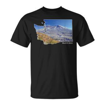 Mount St Helens Map Washington Volcano T-Shirt | Mazezy