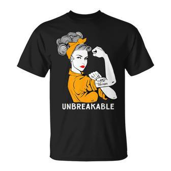 Ms Warrior Unbreakable Multiple Sclerosis Awareness T-Shirt | Mazezy