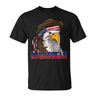 Mulleagle Eagle With A Mullet - Funny Redneck Mullet Pride Unisex T-Shirt | Mazezy
