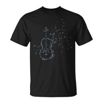 Music Notes Orchestra Violinist Violin T-Shirt | Mazezy