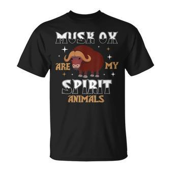 Musk Ox Are My Spirit Animal T-Shirt | Mazezy