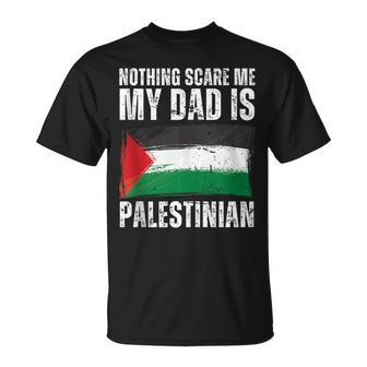 My Dad Is Palestinian Palestine Pride Flag Heritage Roots Unisex T-Shirt - Seseable