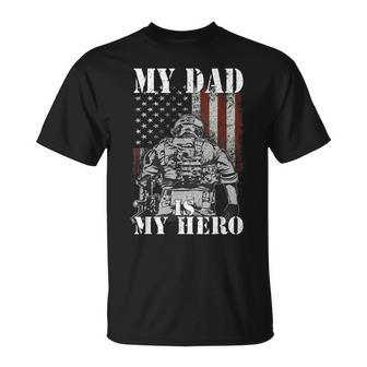My Daddy Is My Hero Military Dad Fathers Day 4Th Unisex T-Shirt - Seseable